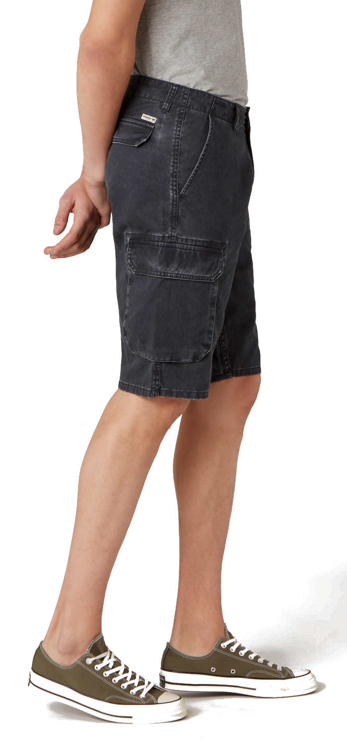 Wrangler Cargo Short aus 100 Baumwolle Faded Black Damen und Herren Marken Jeans online kaufen